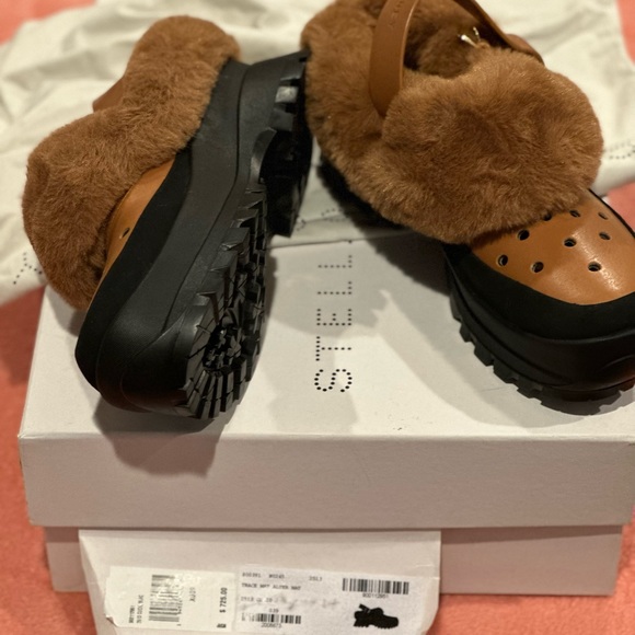 Stella McCartney Trace Faux-leather Slingback Clogs Tan - Picture 11 of 11